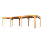 Douglas overkapping 407x986cm Verando, Living